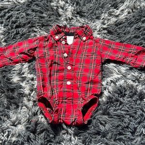 Newborn long sleeve flannel